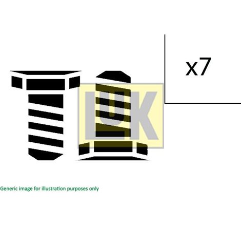 Set de suruburi volant FIAT FULLBACK. MITSUBISHI L200. L200-TRITON 2.2D-2.4D 11.14- - LUK-411025010