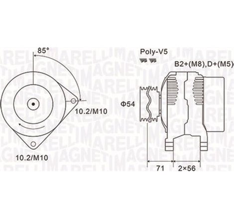 Alternator 14V. 120A ALFA ROMEO 159. FIAT CROMA. OPEL ASTRA G. ASTRA G CLASSIC. ASTRA G-KOMBI. ASTRA H. ASTRA H CLASSIC. ASTRA H