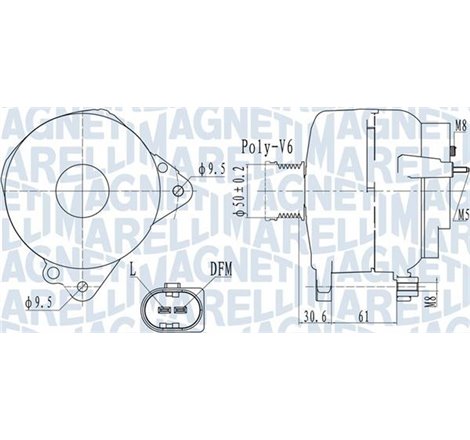 Alternator 14V. 140A AUDI A3. SEAT ALTEA. ALTEA XL. IBIZA IV. IBIZA IV SC. IBIZA IV ST. LEON. TOLEDO IV. SKODA FABIA II. OCTAVIA
