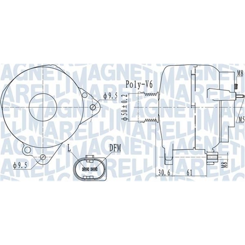 Alternator 14V. 140A AUDI A3. SEAT ALTEA. ALTEA XL. IBIZA IV. IBIZA IV SC. IBIZA IV ST. LEON. TOLEDO IV. SKODA FABIA II. OCTAVIA