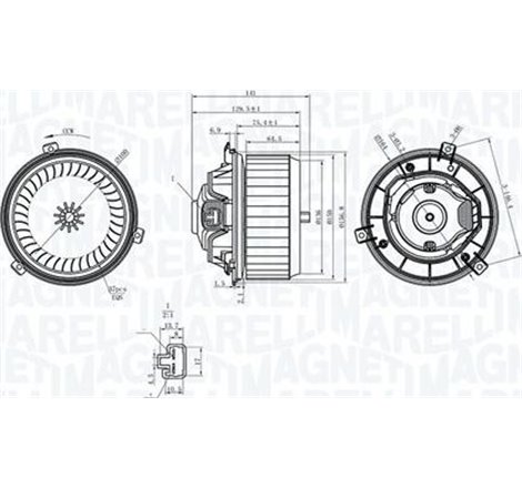 Ventilator. habitaclu - Magneti Marelli-069412363010 - Magneti Marelli-069412363010