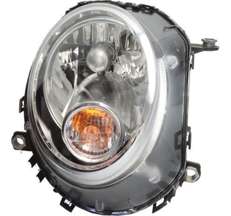 Lampa frontala Dreapta halogen. H4-P21W. electric. cu motor. culoare insert. cromat. culoare semnalizator. alb MINI R56. R57. CL
