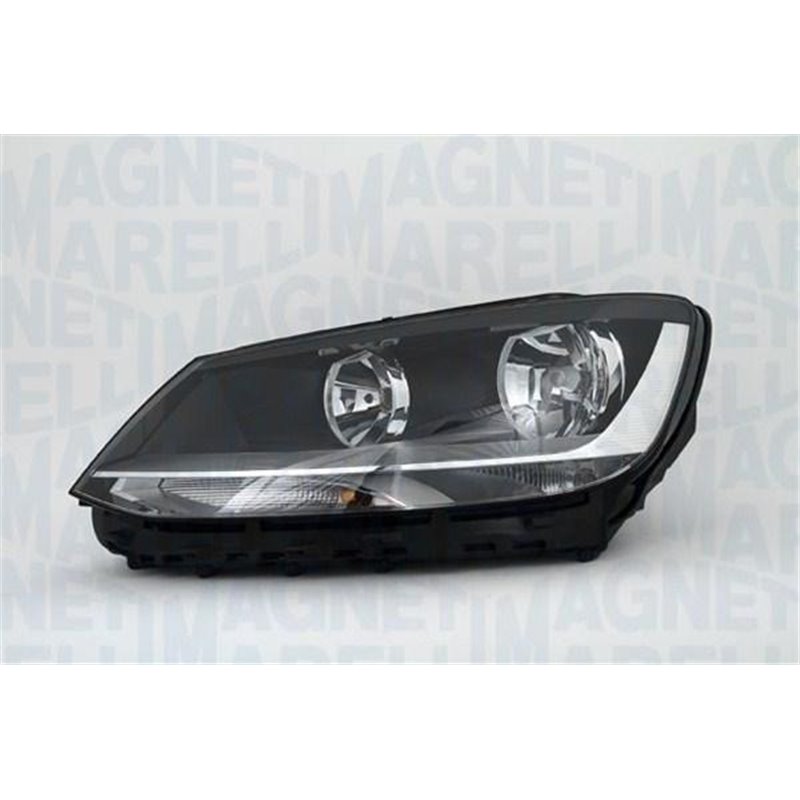 Lampa frontala Stanga halogen. H7-H7-P21W-PY21W-W5W. electric. cu motor. bec. culoare insert. negru VW SHARAN - Magneti Marelli-