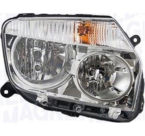 Lampa frontala Stanga halogen. H1-H7-PY21W-W5W. electric. manual. cu motor. bec. culoare insert. gri DACIA DUSTER. DUSTER-SUV. R