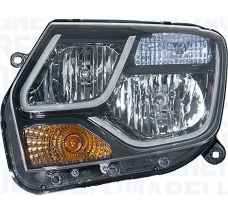 Lampa frontala Stanga halogen. H1-H7-PY21W-W21. mecanic. bec DACIA DUSTER. DUSTER-SUV -01.15 - Magneti Marelli-714000813402