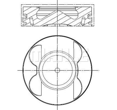 Piston - MAHLE-001 PI 00178 000