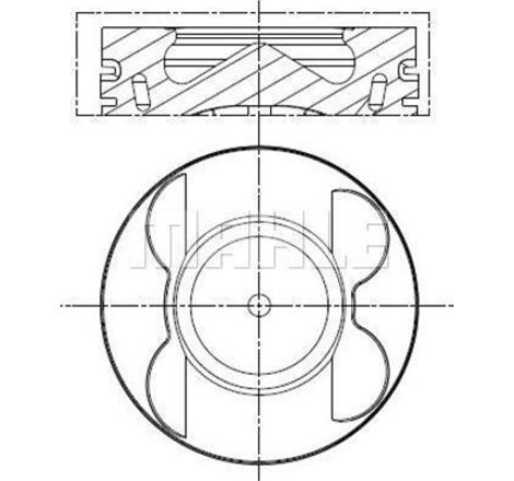 Piston - MAHLE-001 PI 00190 000