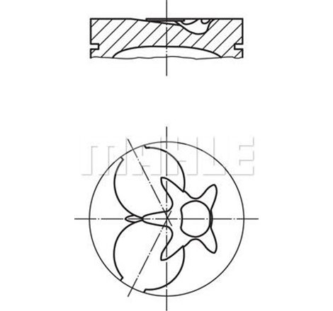 Piston 87.5 0.50 MERCEDES 124 T-MODEL S124. 124 W124. 190 W201. C W202. E W124. G W460. G W461. G W463. O 405 2.0D-2.5D-3.0D 08.