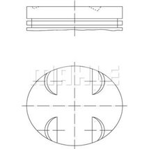 Piston 93.15 MERCEDES C CL203. C T-MODEL S203. C T-MODEL S204. C W203. C W204. CLC CL203. CLK A209. CLK C209. CLS C219. E C207. 