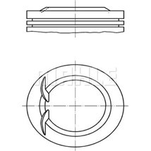 Piston 77.6 STD OPEL ASTRA F. ASTRA G. ASTRA G-KOMBI. CORSA B. TIGRA 1.4-1.4LPG 07.94-04.05 - MAHLE-0110200