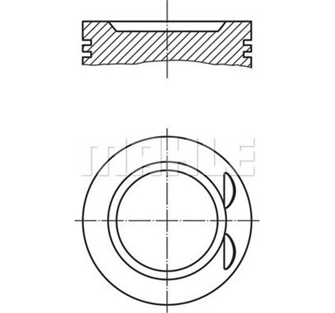 Piston 86.5 0.50 OPEL ASTRA F. ASTRA G. CALIBRA A. OMEGA B. VECTRA A. VECTRA B 2.0 08.92-01.05 - MAHLE-0117301