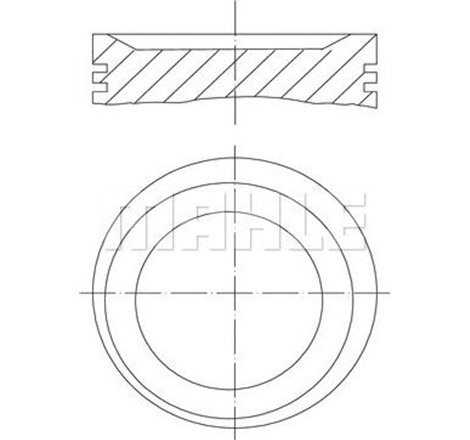 Piston 86.5 0.50 OPEL ASCONA C. ASTRA F. CALIBRA A. FRONTERA A SPORT. KADETT E. OMEGA A. VECTRA A 2.0 09.86-10.98 - MAHLE-011750