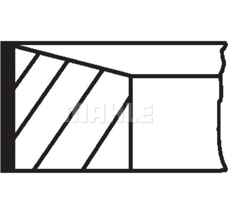 Piston ring set 85mm 2-1.75-2 MERCEDES X 470. NISSAN INTERSTAR. NAVARA NP300. NV400. OPEL MOVANO B. RENAULT MASTER III 2.3D 02.1