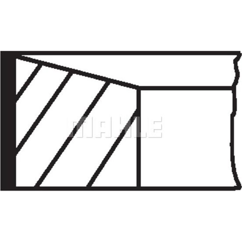 76 1.75-1.75-2 Set de segmente de piston MERCEDES A W176. B SPORTS TOURER W246. W242. CITAN MIXTO DOUBLE CABIN. CITAN MPV. CITAN