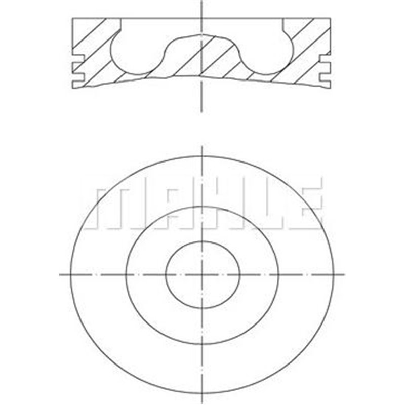 Piston 81.01 STD AUDI A3. A4 B7. A6 C6. MITSUBISHI GRANDIS. LANCER VIII. OUTLANDER II. SEAT ALTEA. ALTEA XL. LEON. TOLEDO III. S