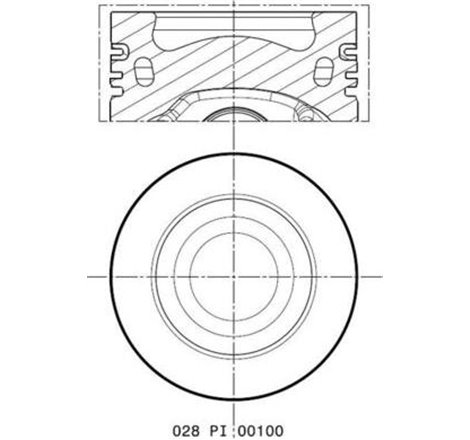 Piston 81.5 0.50 AUDI A3. A4 ALLROAD B8. A4 B8. A5. A6 C6. Q5. TT. SEAT ALTEA. ALTEA XL. EXEO. EXEO ST. LEON. TOLEDO III. SKODA 