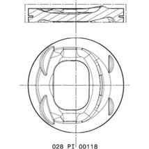 Piston 76.51 STD AUDI A1. A3. SEAT ALTEA. ALTEA XL. LEON. TOLEDO III. TOLEDO IV. SKODA OCTAVIA II. RAPID. SUPERB II. YETI. VW EO