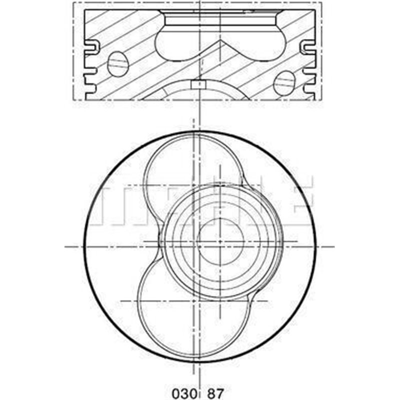 Piston 79.51 STD AUDI A3. A4 B6. A6 C5. FORD GALAXY I. SEAT ALHAMBRA. CORDOBA. IBIZA III. LEON. TOLEDO II. SKODA FABIA I. OCTAVI