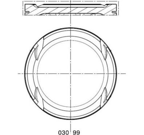 Piston 76.51 STD SEAT LEON. TOLEDO II. VW BORA. BORA I. GOLF IV 1.6 02.00-06.06 - MAHLE-030 99 00