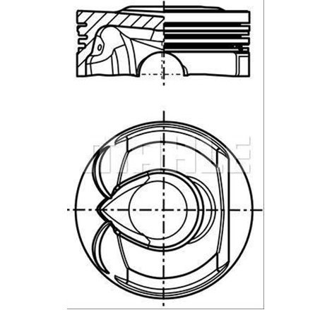 Piston 77.5 CITROEN C4. C4 GRAND PICASSO I. C4 I. C4 PICASSO I. DS3. MINI R56. R57. R58. CLUBMAN R55. PEUGEOT 207. 208 I. 3008. 