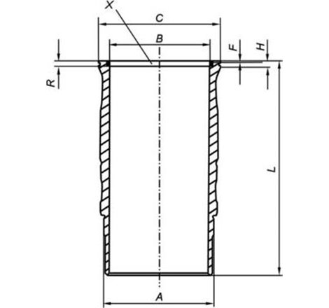 Camasa cilindru - MAHLE-061 LW 00120 001