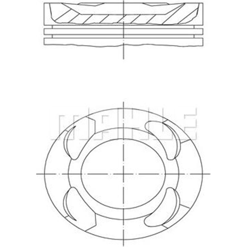 Piston - MAHLE-081PI00126000 - MAHLE-081PI00126000