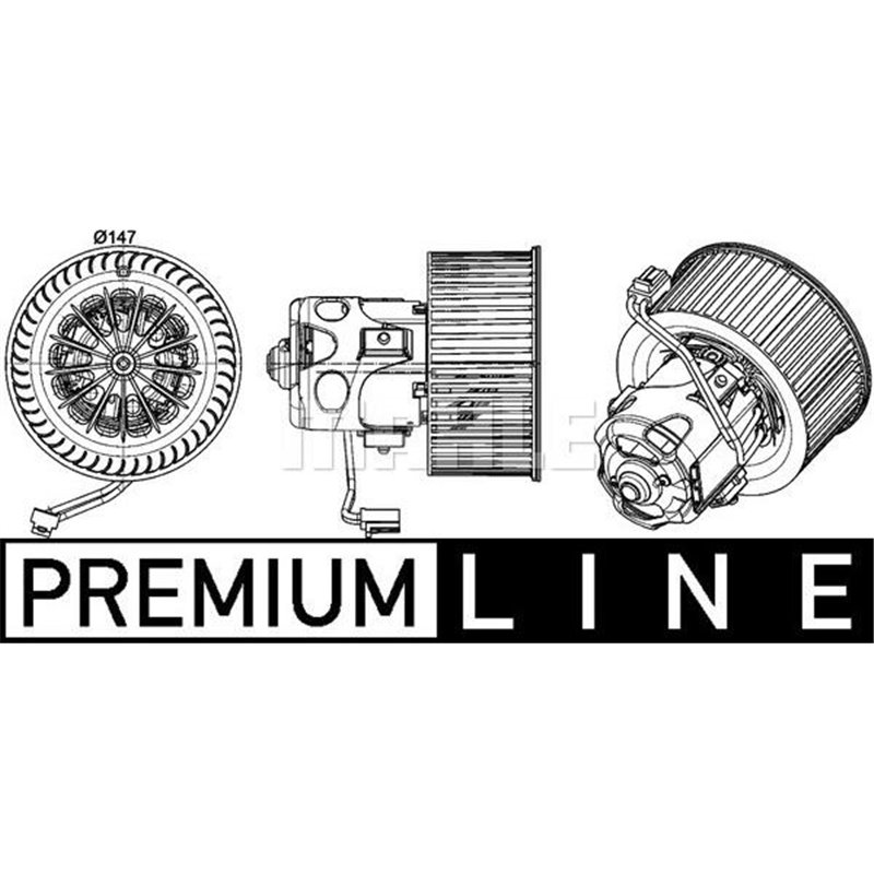 Ventilator, habitaclu - MAHLE-AB 151 000P