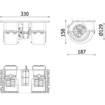 Ventilator, habitaclu - MAHLE-AB 350 000P