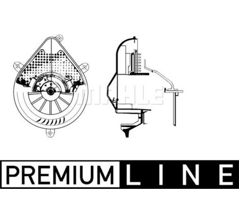 Suflanta de aer PEUGEOT 306 1.1-2.0D 04.93-12.02 - MAHLE-AB72000P