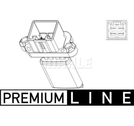 Rezistenta ventilator mai rece SEAT MII. SKODA CITIGO. VW UP! 1.0-1.0CNG-Electric 08.11- - MAHLE-ABR105000P