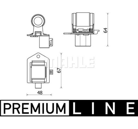 Rezistor. ventilator habitaclu - MAHLE-ABR156000P - MAHLE-ABR156000P
