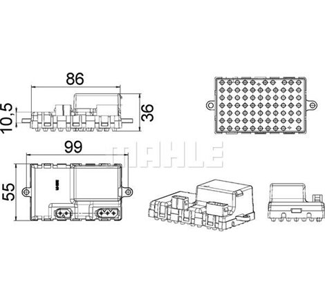 Reglaj. suflanta de interior - MAHLE-ABR34000P - MAHLE-ABR34000P