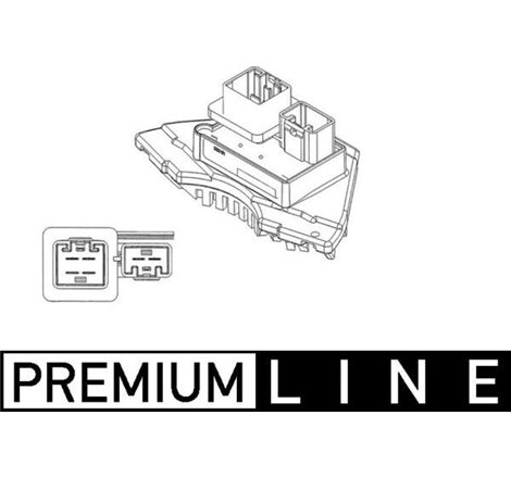 Element de reglare a suflantei de aer sufla controlul VOLVO S60 I. S70. S80 I. V70 II. XC70 I. XC90 I 2.0-4.4 01.97-12.14 - MAHL