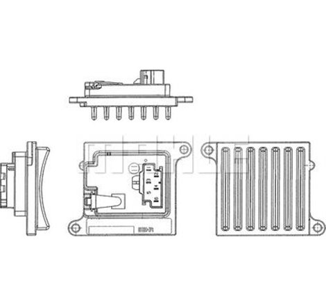 Element de reglare a suflantei de aer sufla controlul MERCEDES C CL203. C T-MODEL S203. C W203. CLK A209. CLK C209. M W163. S W2