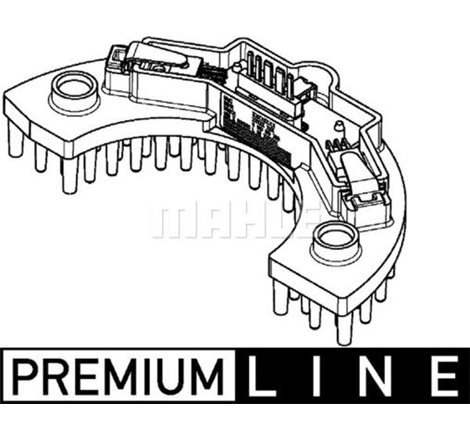 Element de reglare a suflantei de aer sufla controlul PEUGEOT 307 1.4-2.0D 08.00-04.12 - MAHLE-ABR58000P