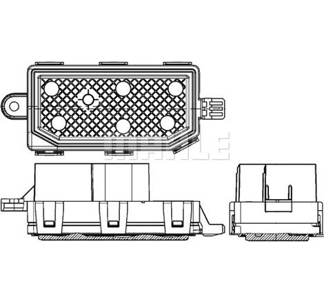 Element de reglare a suflantei de aer sufla controlul VOLVO V40 1.5-2.5 03.12-08.19 - MAHLE-ABR77000P