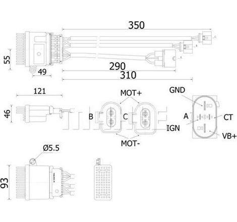 Element de reglare a suflantei de aer sufla controlul AUDI A4 ALLROAD B8. A4 B8. A5. A6 ALLROAD C7. A6 C7. A7. Q3. Q5 1.4-3.2 06
