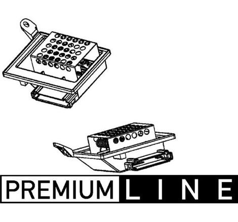 Element de reglare a suflantei de aer rezistor MERCEDES VIANO W639. VITO W639 2.0D-3.7 09.03- - MAHLE-ABR87000P