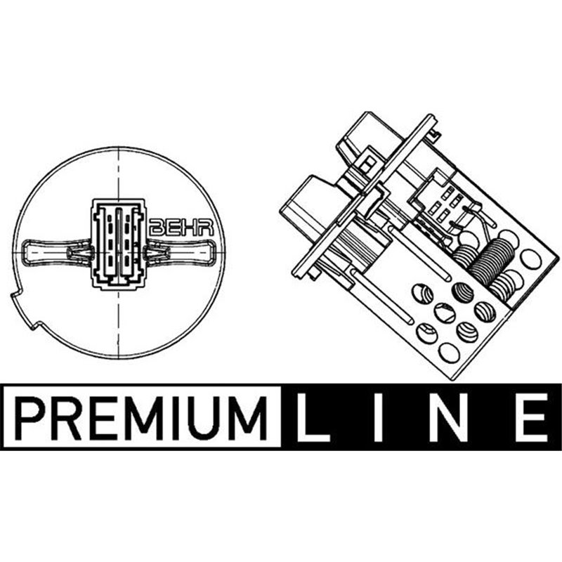 Element de reglare a suflantei de aer rezistor CITROEN C4. C4 GRAND PICASSO I. C4 I. C4 PICASSO I. PEUGEOT 307 1.4-2.0D 08.00-12
