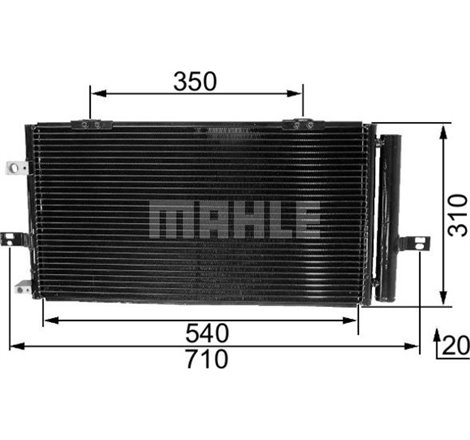Condensator. climatizare - MAHLE-AC230000S - MAHLE-AC230000S