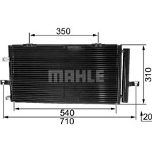 Condensator. climatizare - MAHLE-AC230000S - MAHLE-AC230000S