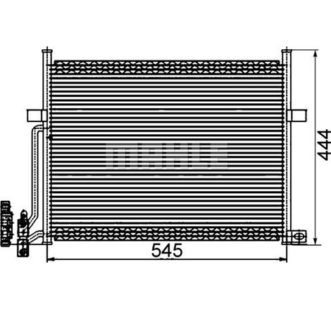 Condensator. climatizare - MAHLE-AC234002S - MAHLE-AC234002S