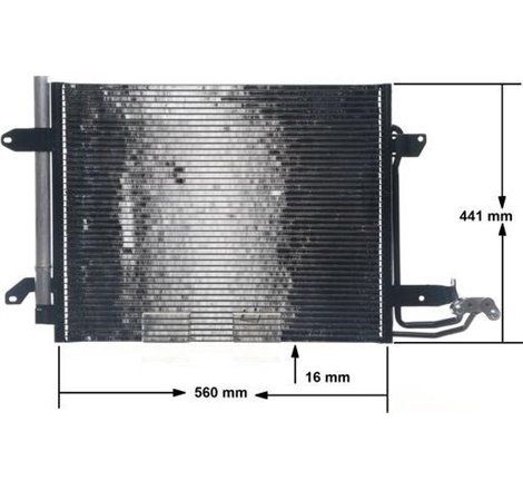 Condensator AC VW CADDY III. CADDY III-MINIVAN. CADDY-MINIVAN. TOURAN 1.4-2.0D 02.98-05.15 - MAHLE-AC325000S