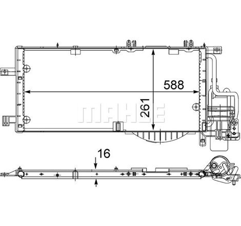 Condensator. climatizare - MAHLE-AC336000S - MAHLE-AC336000S