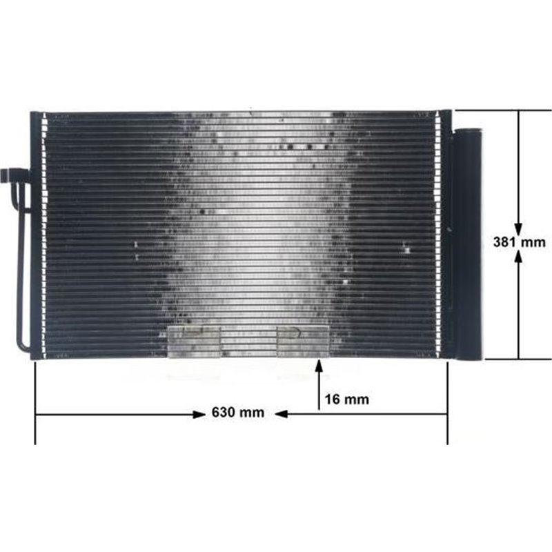 Condensator AC BMW 5 E39. 5 E60. 5 E61. 6 E63. 6 E64. 7 E65. E66. E67 2.0D-4.4D 08.98-12.10 - MAHLE-AC345000S