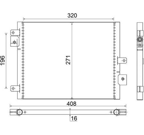 Condensator AC PORSCHE 911. 911 SPEEDSTER. 911 TARGA. BOXSTER. BOXSTER SPYDER. CAYMAN 2.5-4.0 09.96-06.13 - MAHLE-AC354000S