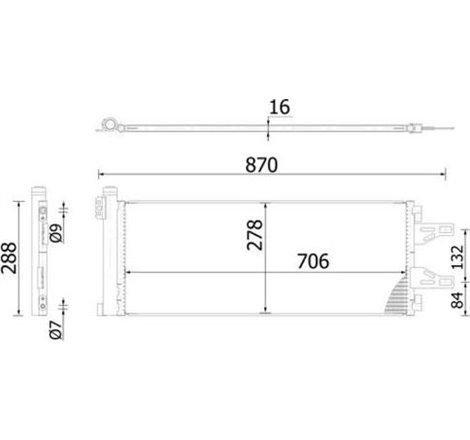 Condensator AC CITROEN JUMPER II. FIAT DUCATO. PEUGEOT BOXER 2.0D-3.0D 04.06- - MAHLE-AC368000S