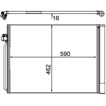 Condensator AC BMW X5 E70. X5 F15. F85. X6 E71. E72. X6 F16. F86 2.0-4.8 10.06-07.19 - MAHLE-AC405000S