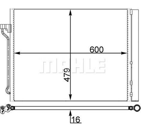 Condensator AC BMW 5 F10. 5 F11. 5 GRAN TURISMO F07. 6 F12. 6 F13. 6 GRAN COUPE F06. 7 F01. F02. F03. F04. ROLLS-ROYCE DAWN. GHO
