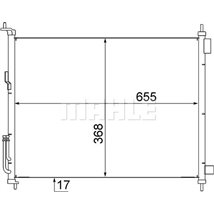 Condensator. climatizare - MAHLE-AC558000S - MAHLE-AC558000S